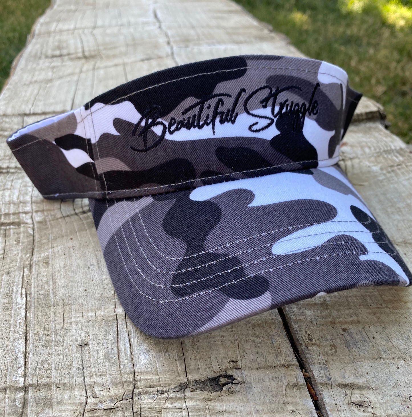 Beautiful Struggle Visor Cap - Camo. Black