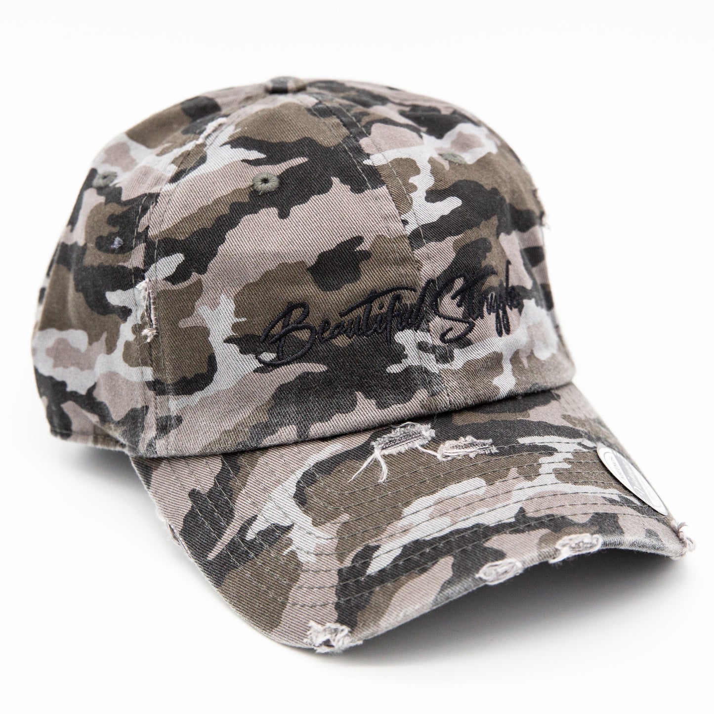 Beautiful Struggle Cap - Camouflage Black & Gray