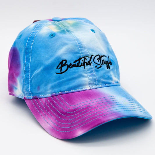 Beautiful Struggle Cap - Tie Dye Blue