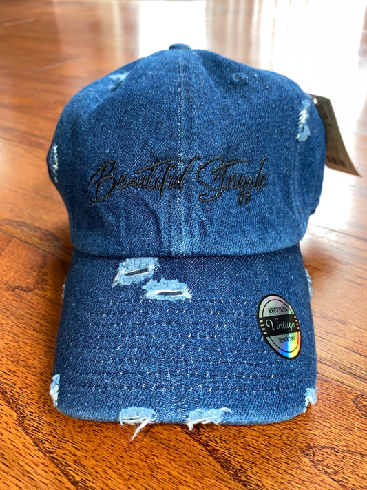 Beautiful Struggle Cap - Dark Denim CLOSEOUT