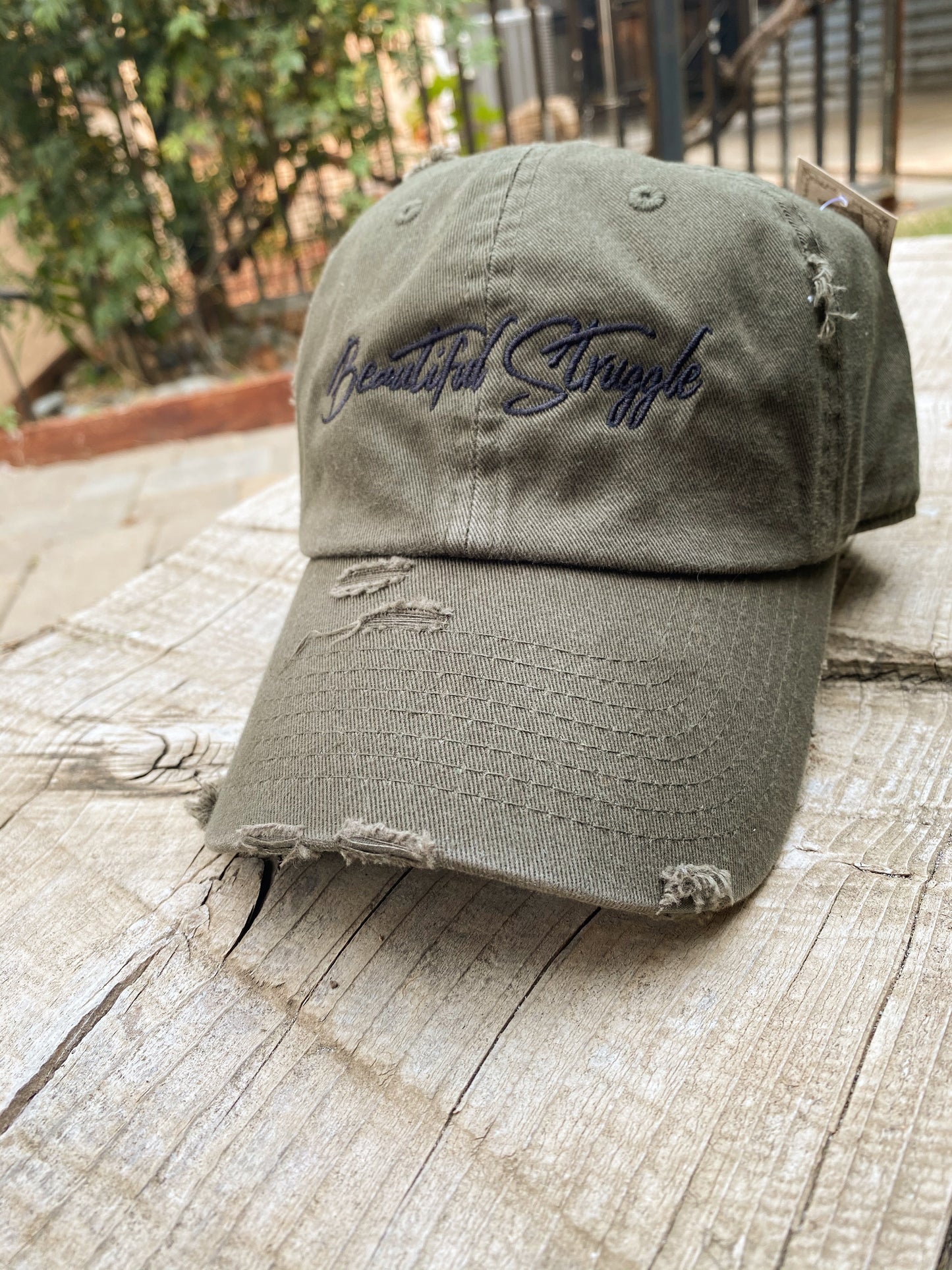 Beautiful Struggle Cap - Olive Green